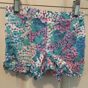 Lilly Pulitzer XS 2-3T floral ruffle shorts